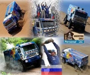 Truck champion Vladimir Chagin Dakar 2011 puzzle