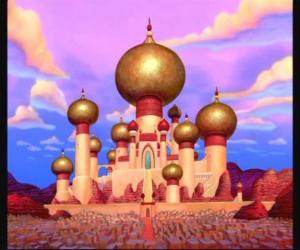 View of the palace of Sultan and his daughter princess Jasmine puzzle