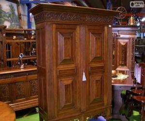 Wardrobe molded antique or rustic style  puzzle
