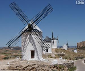 Windmills, a machine that uses the force of the wind puzzle
