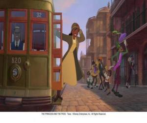 Young Tiana The tram down in New Orleans puzzle