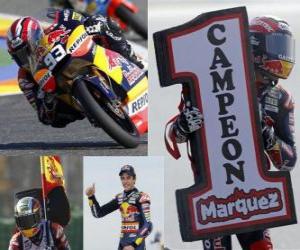 2010 125 cc World Champion Marc Marquez puzzle
