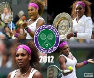 2012 Wimbledon Champion Serena Williams puzzle