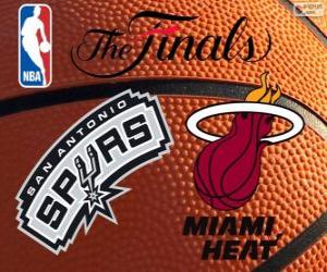 2014 NBA The Finals. San Antonio Spurs vs Miami Heat puzzle
