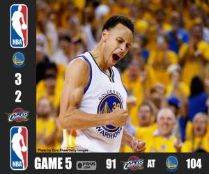 2015 NBA The Finals, Game 5 puzzle