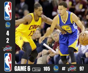 2015 NBA The Finals, Game 6 puzzle