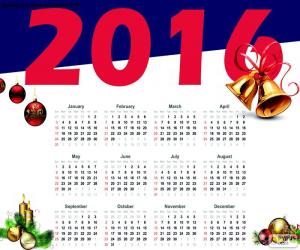 2016 calendar puzzle