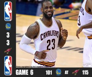 2016 NBA The Finals, Game 6 puzzle