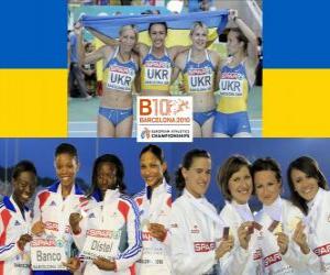 4x100m champions, Barcelona 2010 puzzle