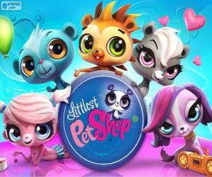 5 pets of Littlest PetShop puzzle