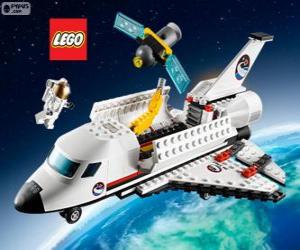 A Lego City space shuttle puzzle