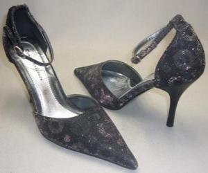 A pair of elegant high-heeled shoes puzzle