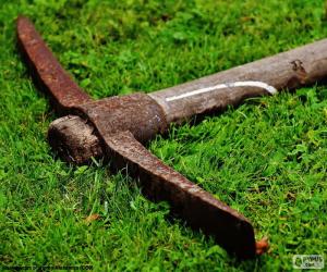 A pickaxe (tool) puzzle