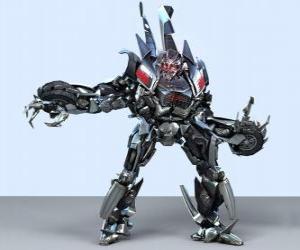 A transformer, an intelligent robot. The transformers puzzle