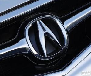 Acura logo, Japanese car brand puzzle