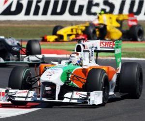 Adrian Sutil - Force India - Silverstone 2010 puzzle