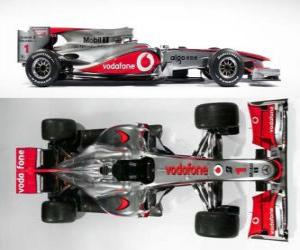 Aerial side view of the McLaren MP4-25 puzzle
