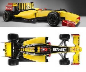 Aerial side view of the Renault R30 puzzle