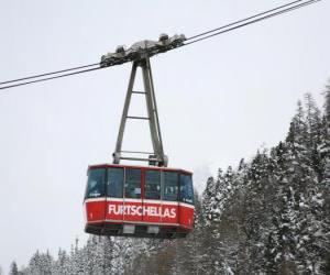 Aerial tramway or cable car puzzle