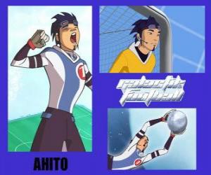 Ahito is the goalkeeper of the football team Galactic Snow Kids with number 1 puzzle