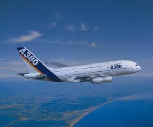 Airbus A380 is the biggest airliner in the world puzzle