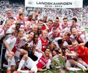 Ajax Amsterdam, champion Eredivisie 2012-2013, Dutch Football League puzzle