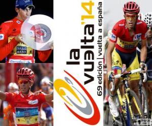 Alberto Contador, champion of the Tour of Spain 2014 puzzle