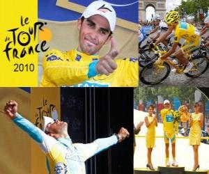 Alberto Contador, winner of the Tour de France 2010 puzzle