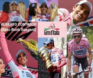 Alberto Contador, winner of the Giro Italy 2011 puzzle