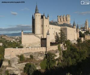 Alcazar from Segovia, Spain puzzle