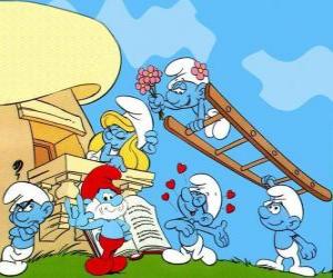 All Smurfs are in love with Smurfette puzzle