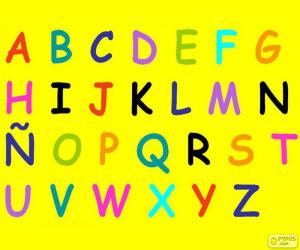 Alphabet with capital letters puzzle