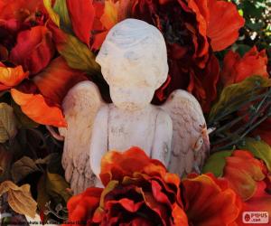 Angel among flowers puzzle