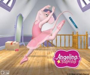 Angelina Ballerina loves the dance puzzle