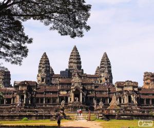 Angkor Wat temple, Cambodia puzzle