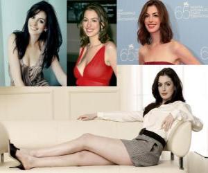 Anne Hathaway is an American actress. puzzle
