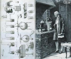 Antoine Lavoisier (1743-1794), French chemist, considered the creator of modern chemistry puzzle