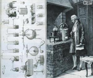 Antoine Lavoisier (1743-1794), French chemist, considered the creator of modern chemistry puzzle