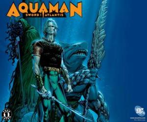 Aquaman was one of the founding members of the team Justice League of America or JLA puzzle