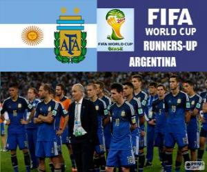 Argentina 2nd classified of the Brazil 2014 Football World Cup puzzle