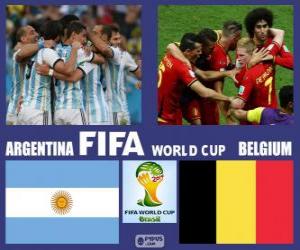 Argentina - Belgium, quarter-finals, Brazil 2014 puzzle