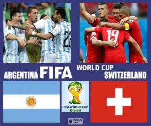 Argentina - Switzerland, eighth finals, Brazil 2014 puzzle