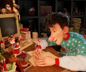 Arthur Christmas, responsible for answering letters from all the world's children puzzle