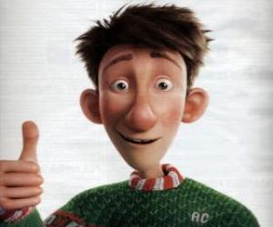 Arthur Christmas, the youngest son of Santa Claus puzzle