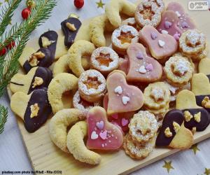 Assortment of Christmas cookies puzzle