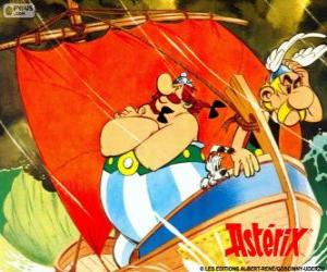 Asterix and Obelix, two friends are the protagonists of the adventures of Asterix the Gaul puzzle