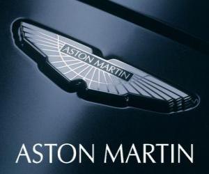 Aston Martin logo, British car manufacturer puzzle