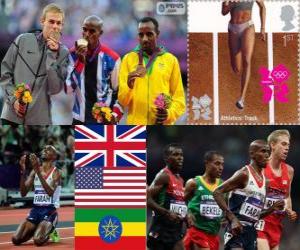 Athletics men's 10,000 m London 2012 puzzle