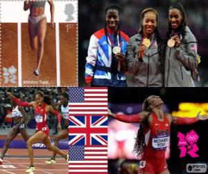 Athletics women's 400 m London 2012 puzzle