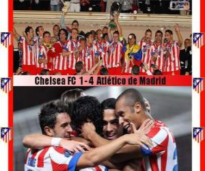 Atlético de Madrid champion 2012 UEFA Super Cup puzzle